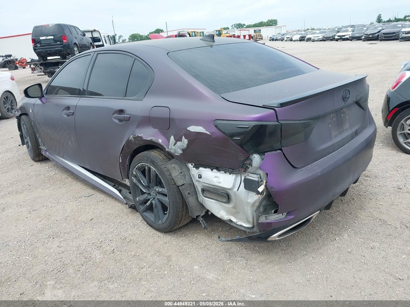 Vin: jthbz1bl2ga001312, lot: 45446717, lexus gs 350 f sport 20163