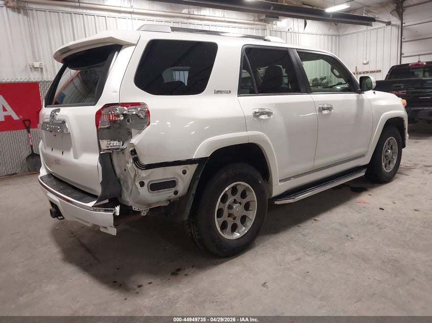 Vin: jtebu5jr8b5074548, lot: 45447131, toyota 4runner limited v6 20114