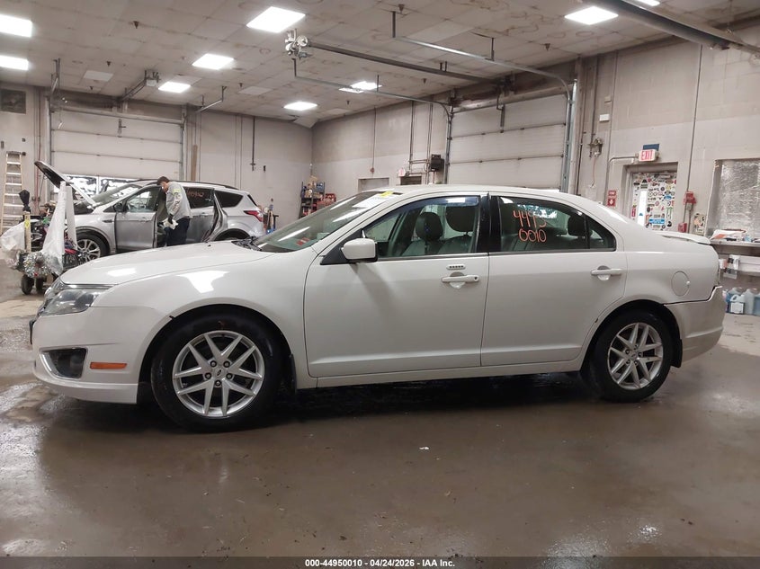2012 Ford Fusion 2.5 Sel white Lot 111044950010 Vin 3FAHP0JA5CR284239