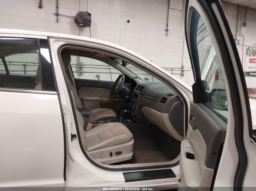 2012 Ford Fusion 2.5 Sel white Lot 111044950010 Vin 3FAHP0JA5CR284239