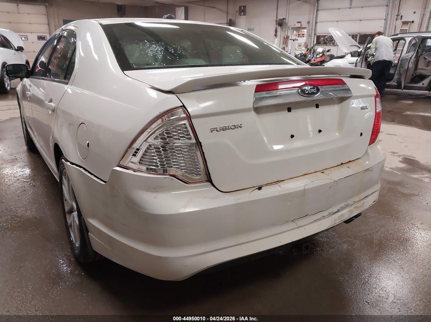 2012 Ford Fusion 2.5 Sel white Lot 111044950010 Vin 3FAHP0JA5CR284239