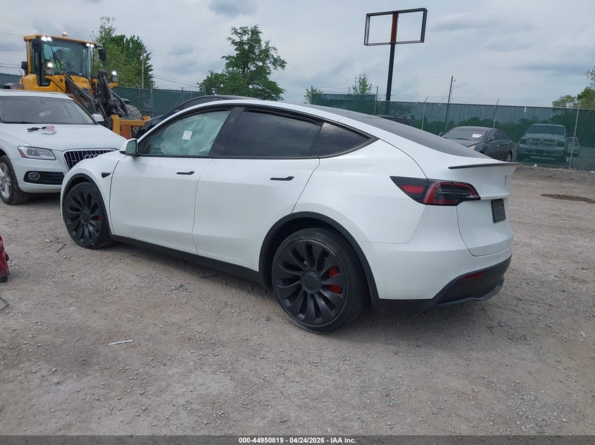 Vin: 7saygdef7sa339958, lot: 45448220, tesla model y performance dual motor all-wheel drive 20253
