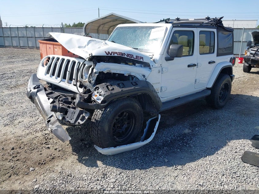 2022 Jeep Wrangler Unlimited Sahara 4x4 1C4HJXEM6NW135363 photo 1