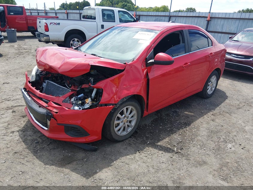 Vin: 1g1jd5sh3j4122489, lot: 45448762, chevrolet sonic lt auto 20182