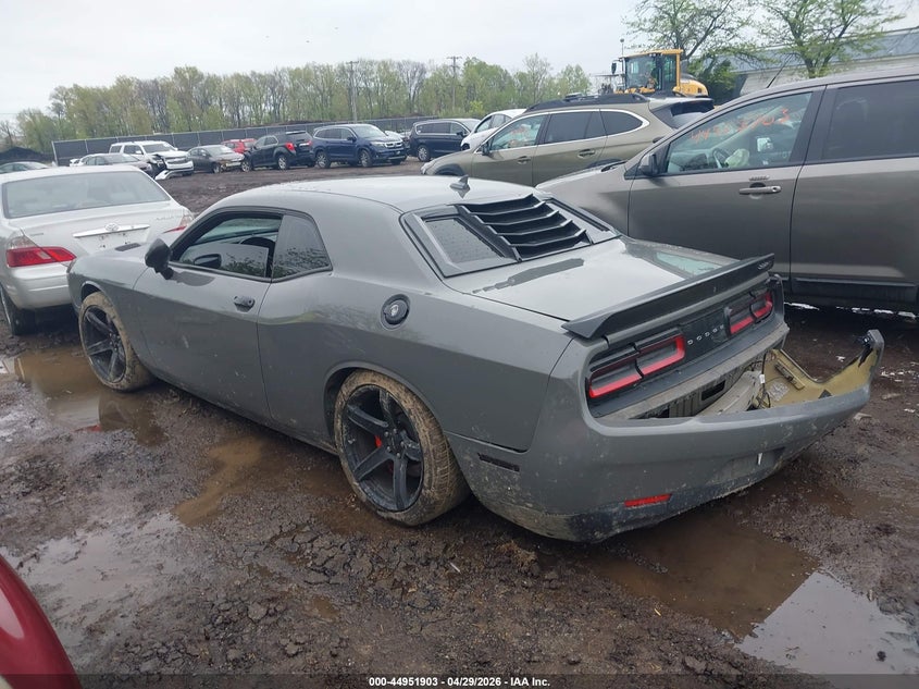 Vin: 2c3cdzc91hh655828, lot: 45449304, dodge challenger srt hellcat 20173
