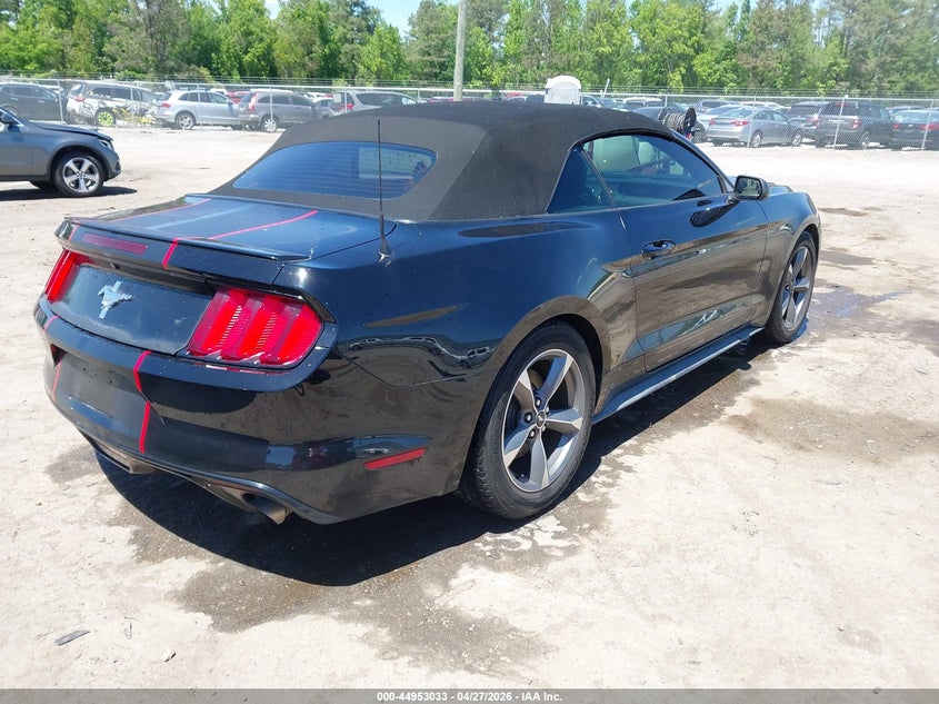 2015 FORD MUSTANG CABRIO 3.7L V-6 DOHC, VVT, 300HP