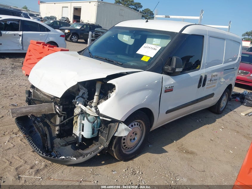 Vin: zfbhrfabxn6y24557, lot: 45450587, ram promaster city cargo van 20222