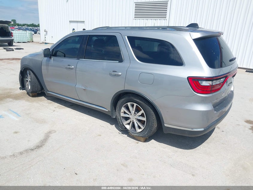 Vin: 1c4rdhdg3gc314865, lot: 45450785, dodge durango limited 20163