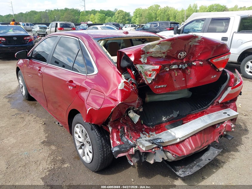 TOYOTA CAMRY 2016 VIN 4T1BF1FK4GU580616