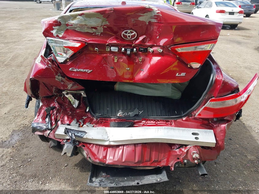 TOYOTA CAMRY 2016 VIN 4T1BF1FK4GU580616