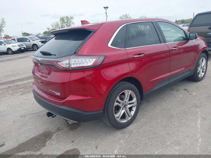 Vin: 2fmpk3k93hbb90307, lot: 45451229, ford edge titanium 20174