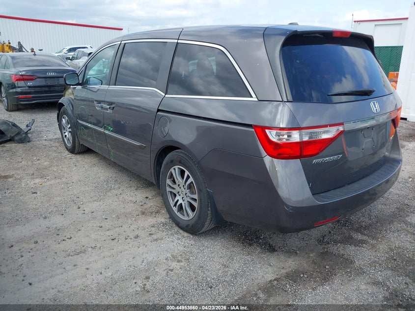 2012 Honda Odyssey 3.5 Ex-L grey Lot 111044953860 Vin 5FNRL5H63CB012234