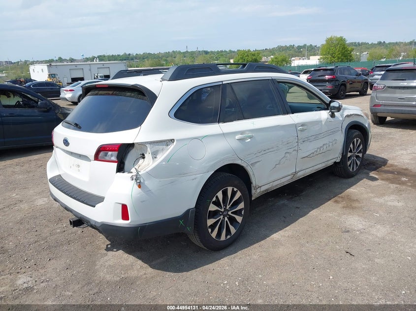 Vin: 4s4bsanc3f3335395, lot: 45451532, subaru outback 2.5i limited 20154