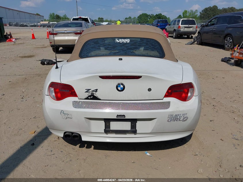 2006 BMW Z4 3.0I VIN: 4USBU33556LW69047 Lot: 44954247