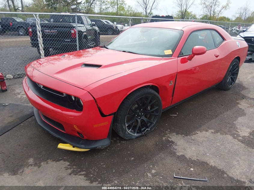 Vin: 2c3cdzfj0jh303108, lot: 45451717, dodge challenger r/t scat pack 20182