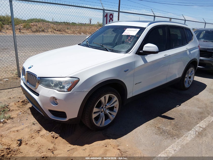 Vin: 5uxwx7c57g0s15227, lot: 45452856, bmw x3 xdrive35i 20162