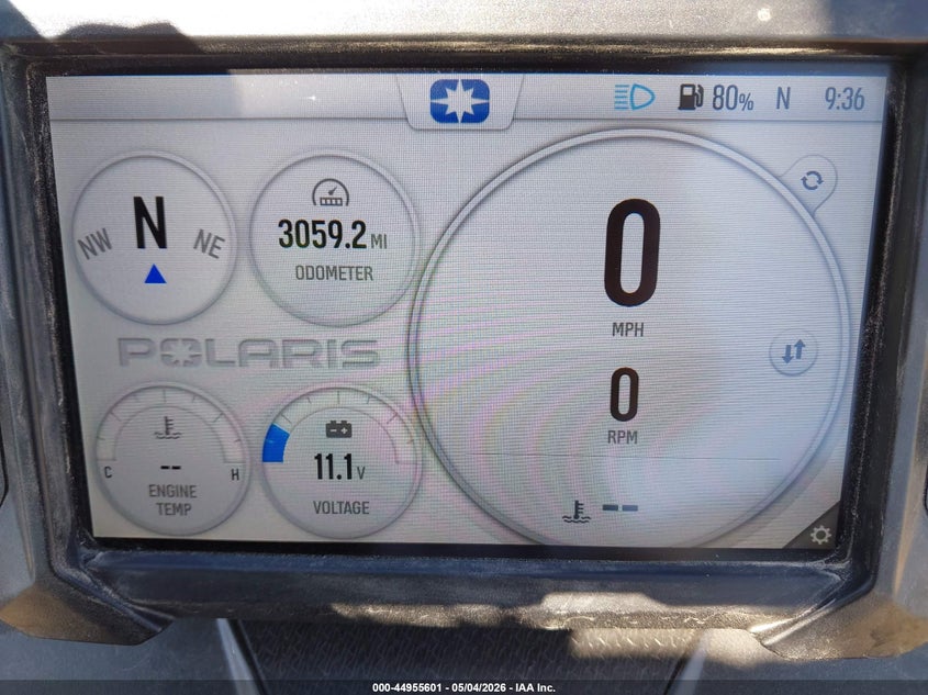 2024 Polaris Indy Xcr Black Lot 111044955601 Vin SN1TDV8RXRC231675