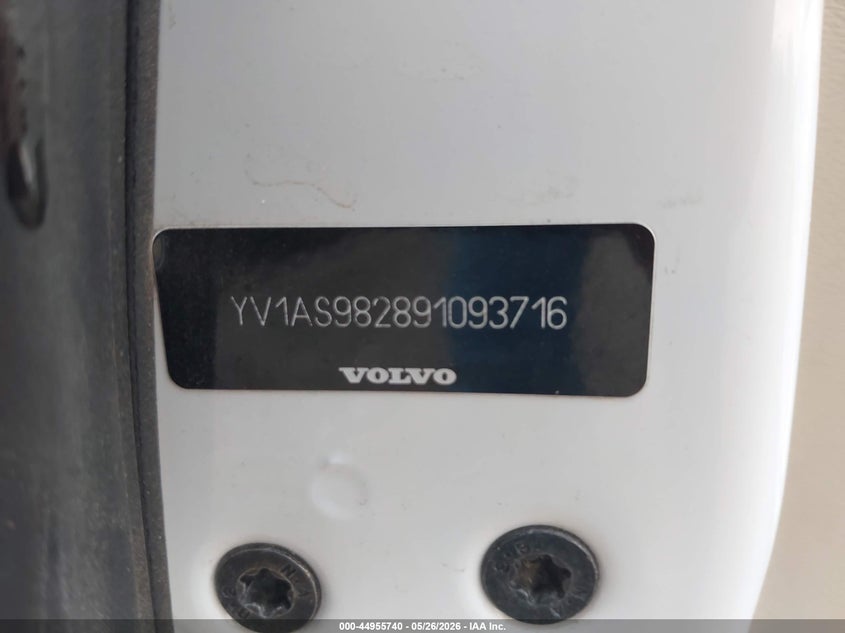 2009 Volvo S80 3.2 VIN: YV1AS982891093716 Lot: 44955740