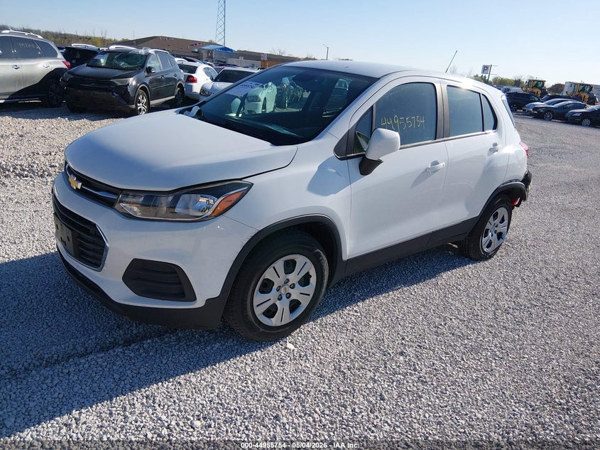 Vin: kl7cjksb4hb194520, lot: 45453155, chevrolet trax ls 20172