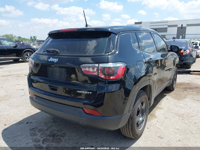 Vin: 3c4njcab2jt369015, lot: 45453262, jeep compass sport fwd 20184