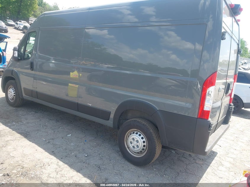 Vin: 3c6lrvdg6te160619, lot: 45453268, ram promaster 2500 tradesman high roof 159 wb w/pass seat 20263