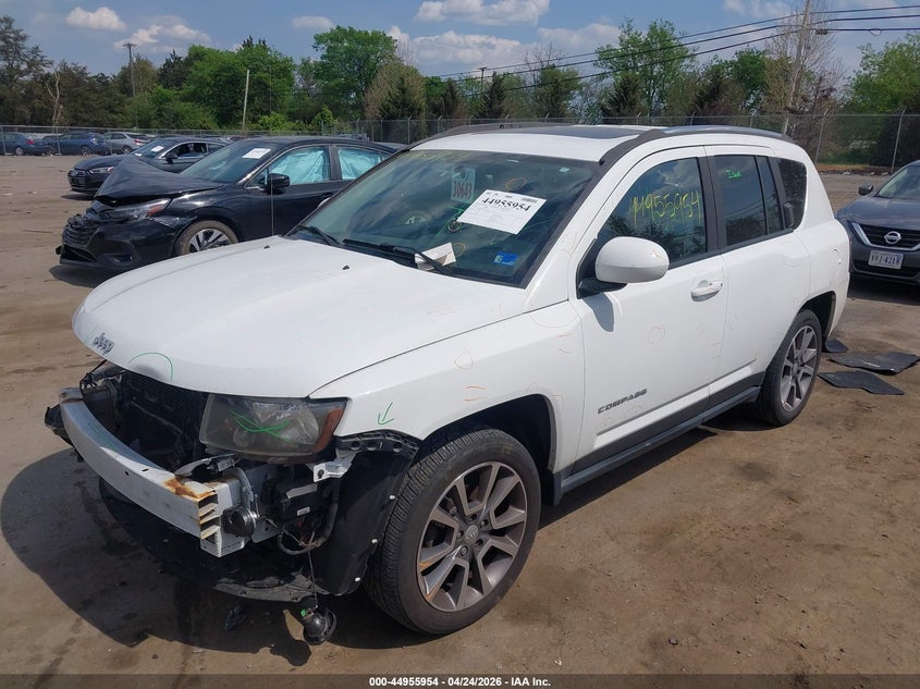 Vin: 1c4njdeb1gd598798, lot: 45453355, jeep compass high altitude edition 20162