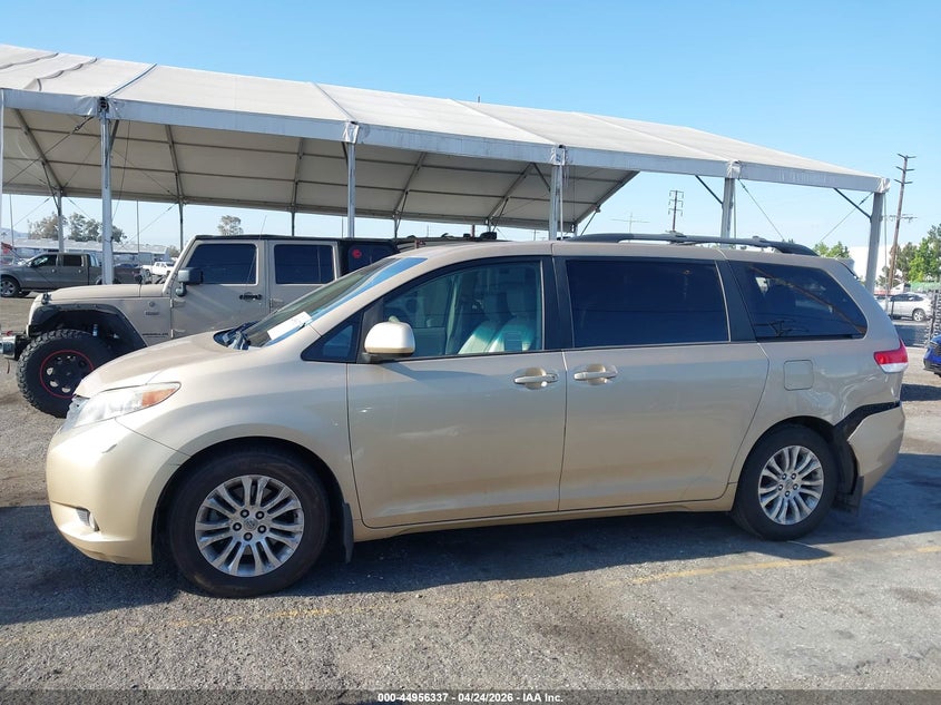 2012 Toyota Sienna 3.5 Xle V6 8 Passenger gold Lot 111044956337 Vin 5TDYK3DC2CS225105