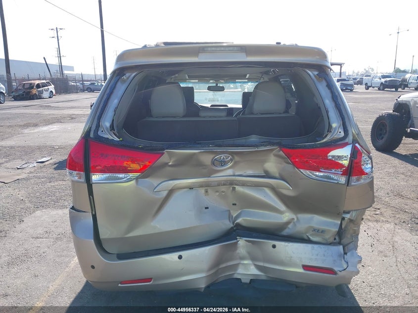 2012 Toyota Sienna 3.5 Xle V6 8 Passenger gold Lot 111044956337 Vin 5TDYK3DC2CS225105