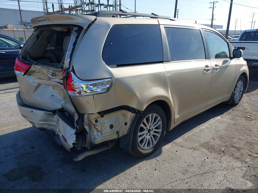 2012 Toyota Sienna 3.5 Xle V6 8 Passenger gold Lot 111044956337 Vin 5TDYK3DC2CS225105