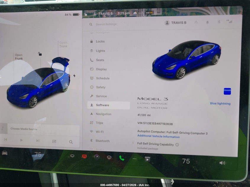 2019 TESLA MODEL 3 auction photo 7