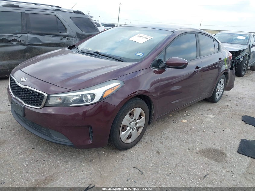 Vin: 3kpfk4a78je185706, lot: 45455497, kia forte lx 20182