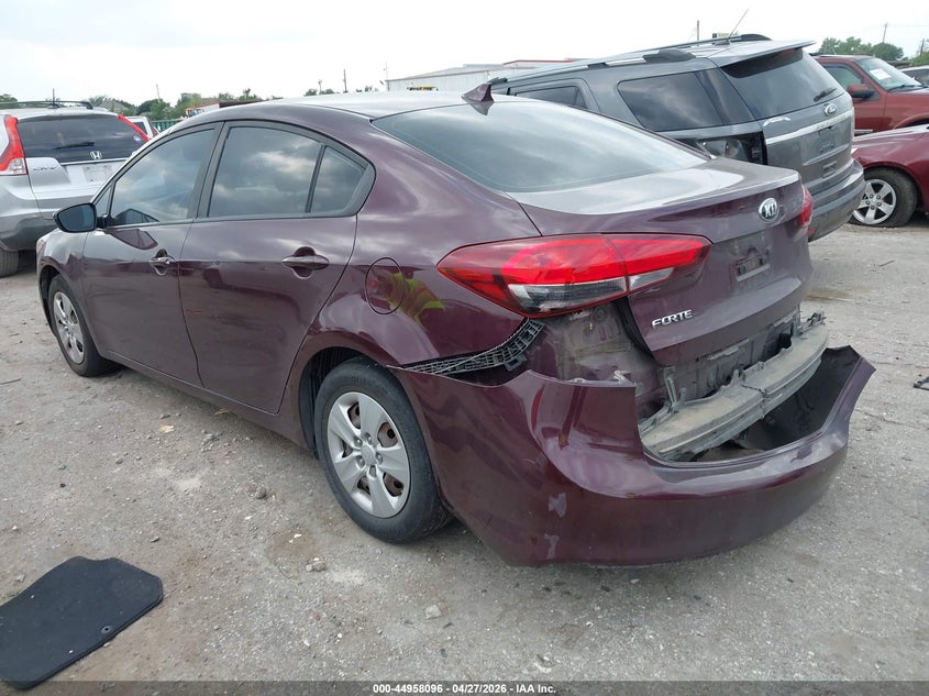 Vin: 3kpfk4a78je185706, lot: 45455497, kia forte lx 20183