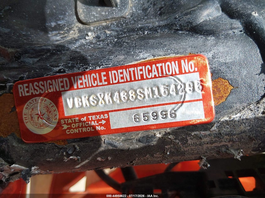 2025 Ktm 250 Sx-F VIN: VBKSXK433SM154295 Lot: 44958622