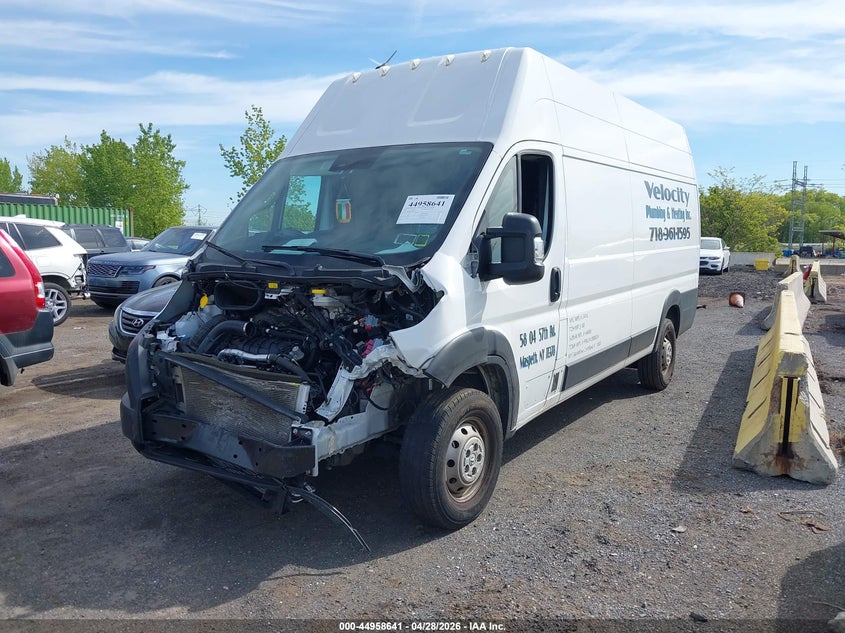 Vin: 3c6mrvzg9pe591717, lot: 45456042, ram promaster 3500 cargo van super high roof 159 wb ext 20232