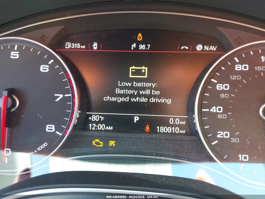 2012 Audi A7 Premium VIN: WAU2GAFC5CN039134 Lot: 44959560