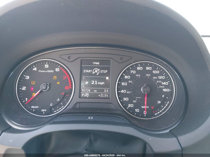 2017 Audi A3 2.0T Premium VIN: WAUAUGFF2H1057445 Lot: 44960278