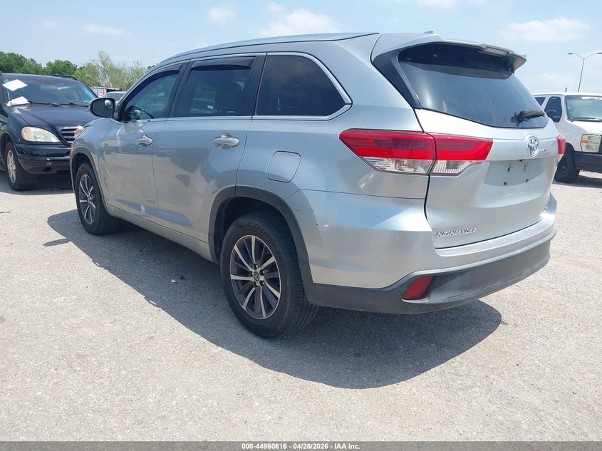 Vin: 5tdkzrfh6hs189617, lot: 45458017, toyota highlander xle 20173