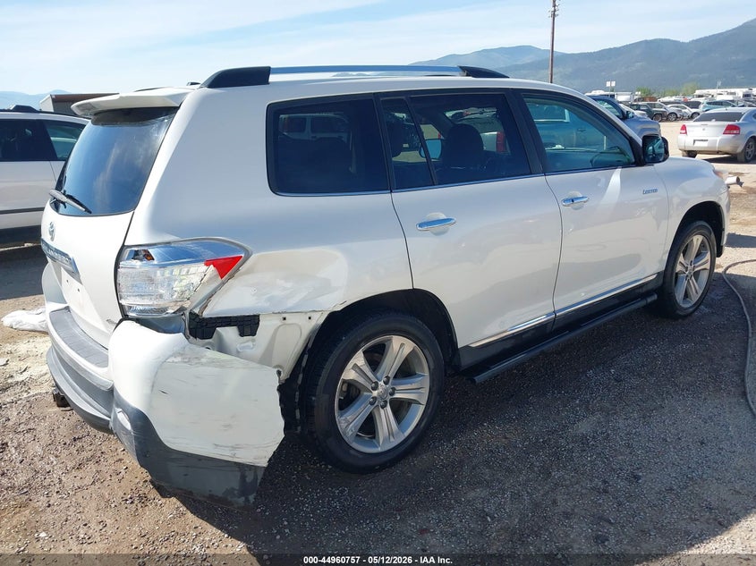 Vin: 5tddk3eh4ds275627, lot: 45458157, toyota highlander limited v6 20134