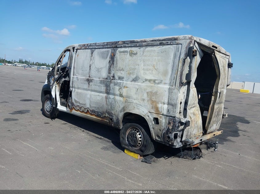 Vin: 3c6lrvvg6se556031, lot: 45458353, ram promaster 2500 tradesman low roof 136 wb w/pass seat 20253