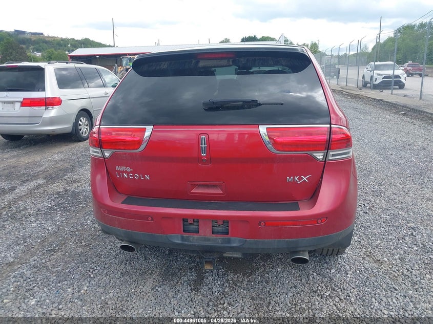 2012 Lincoln Mkx 3.7 red Lot 111044961005 Vin 2LMDJ6JK1CBL10615