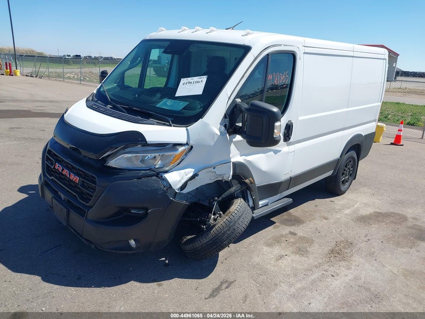 Vin: 3c6lrvng8pe538685, lot: 45458466, ram promaster 1500 low roof 118 wb 20232