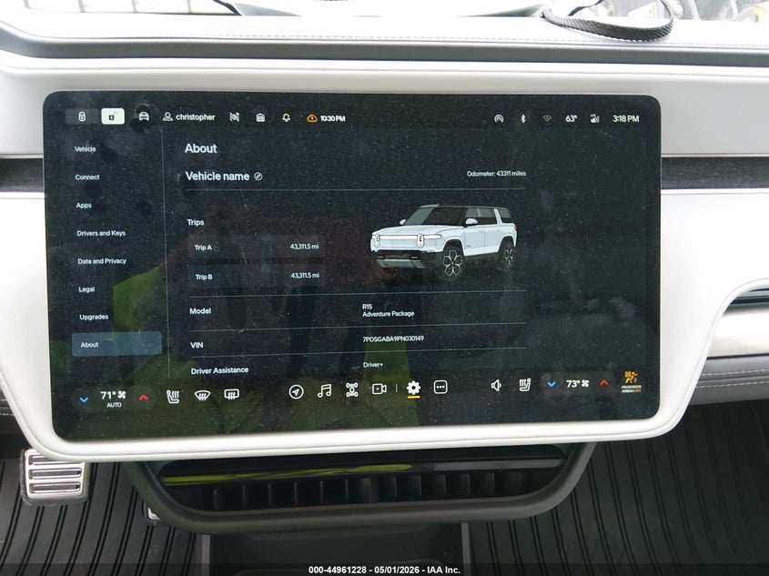 2023 Rivian R1S Adventure VIN: 7PDSGABA9PN030149 Lot: 44961228
