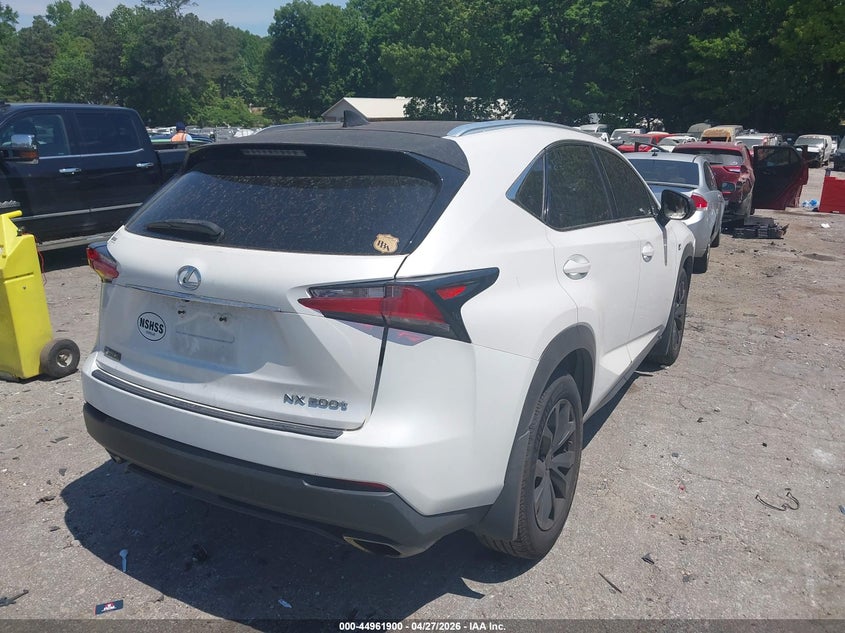 Vin: jtjbarbz6f2003887, lot: 45459321, lexus nx 200t f sport 20154