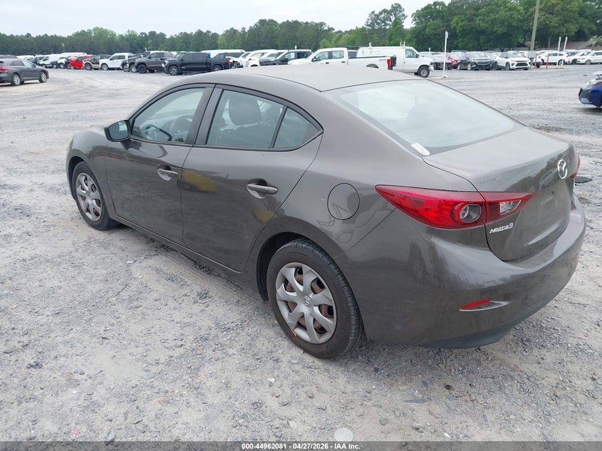 Vin: jm1bm1t70e1186121, lot: 45459502, mazda mazda3 i sv 20143