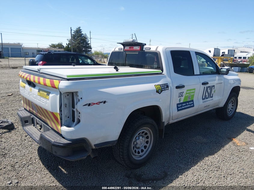 VIN 1GCGTBEC7P1207722 2023 CHEVROLET COLORADO 4WD  SHORT BOX WT
