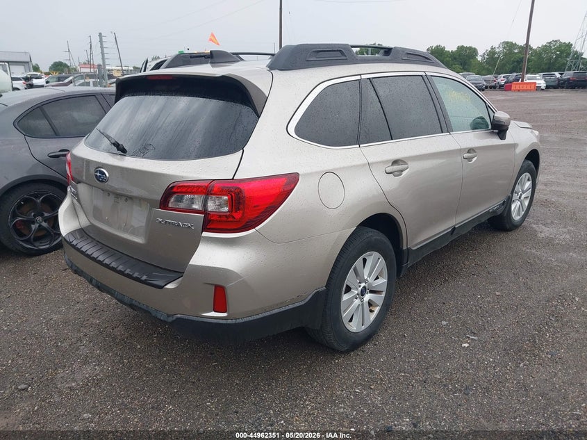 Vin: 4s4bsdfc9g3327307, lot: 45459772, subaru outback 2.5i premium 20164