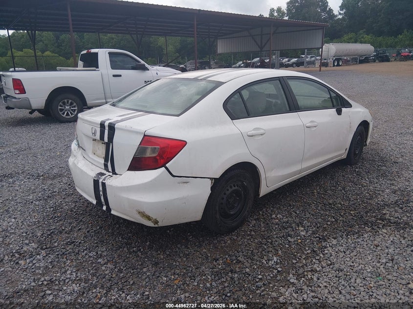 2HGFB2F50CH314896 2012 Honda Civic 1.8 Lx White