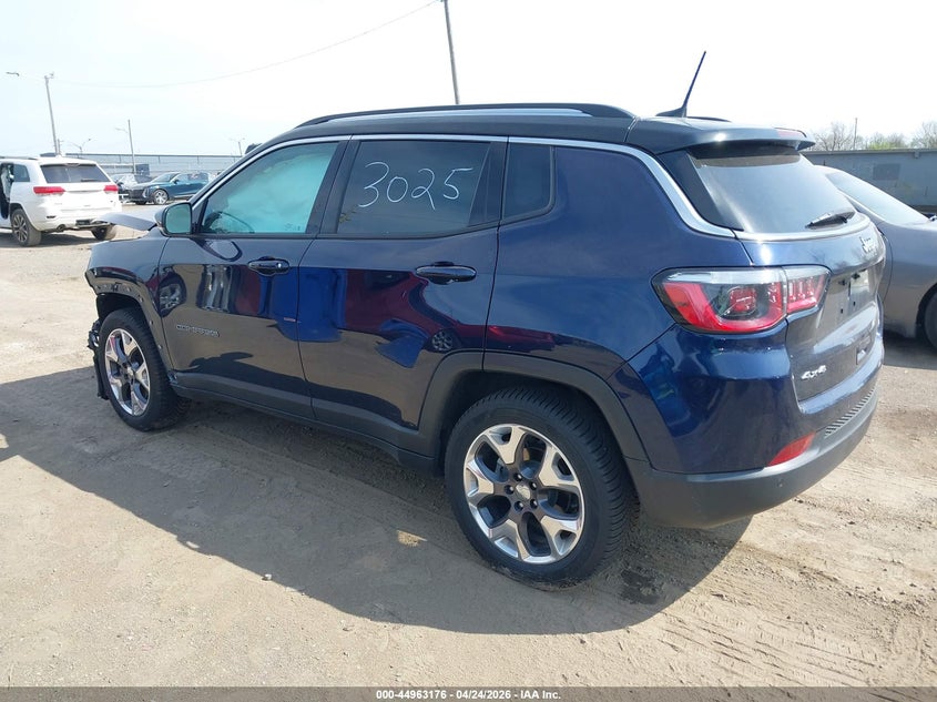 Vin: 3c4njdcb2lt223025, lot: 45460597, jeep compass limited 4x4 20203