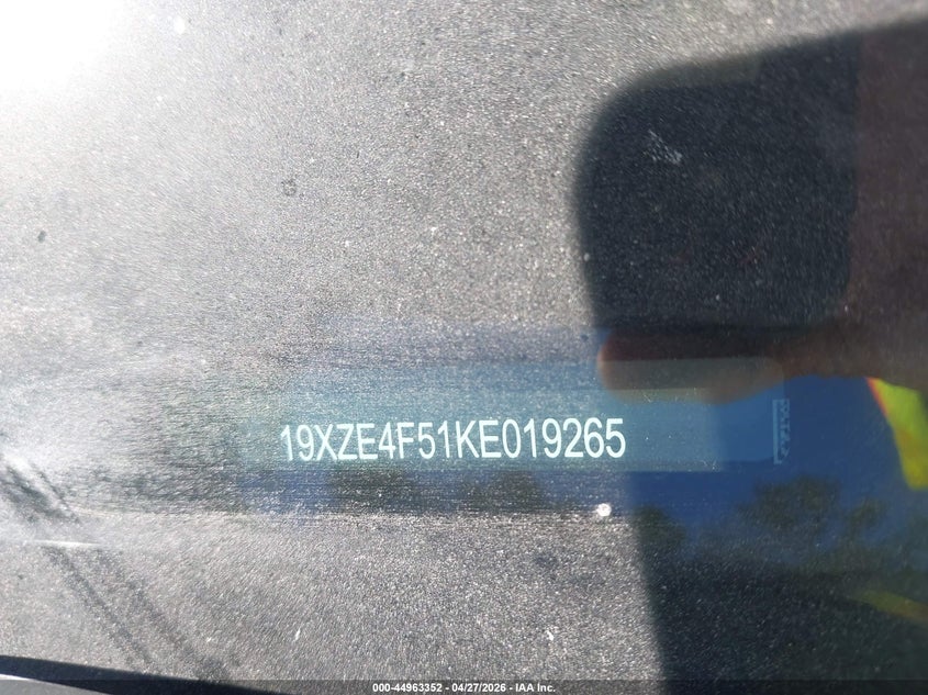 2019 Honda Insight Ex VIN: 19XZE4F51KE019265 Lot: 44963352