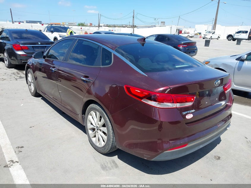 Vin: 5xxgt4l35gg037573, lot: 45460919, kia optima lx 20163